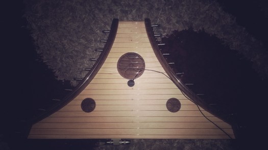 The Psaltery - very kindly on load from the Liverpool University Players. Has been augmented with a Fishman SBT-HP Transducer Pickup.